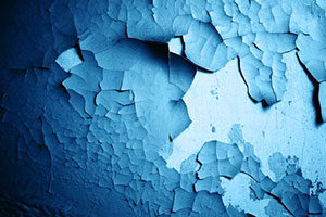 Peeling exterior paint from leaking gutters in Katy, Texas